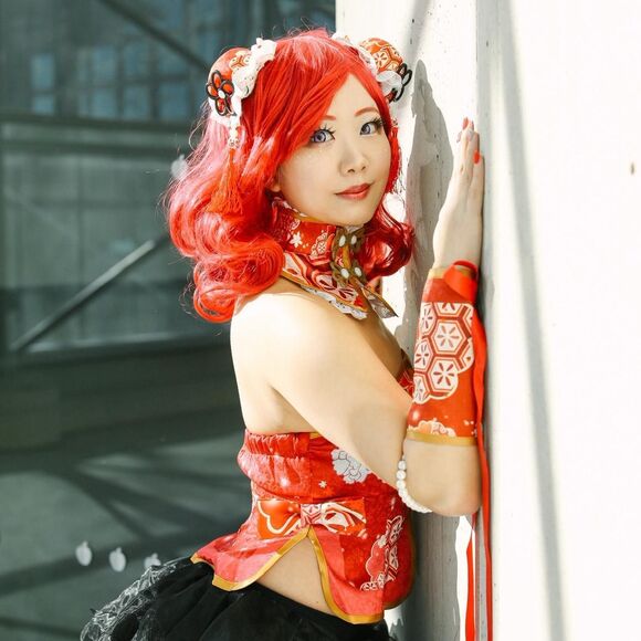 Nishikino Maki Idolized Qipao Cosplay from Love Live! - Picture 4 of 6
